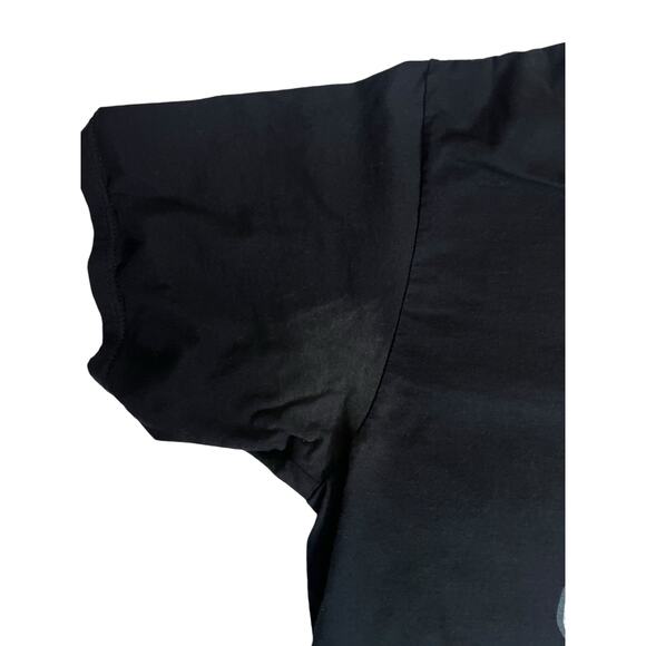 Cat Eating Ramen Graphic Tee - Cute Food Anime Style - 2XL Black T-Shirt - Picture 7 of 11